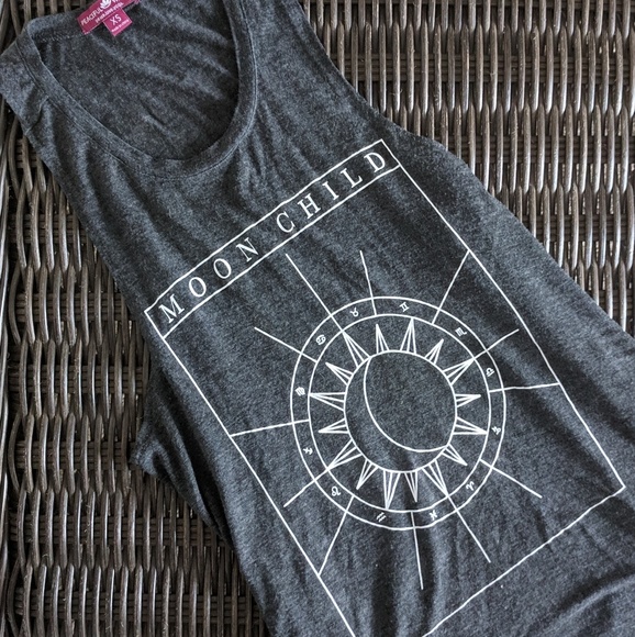 Tops - Boho Tank Top Moon Child
